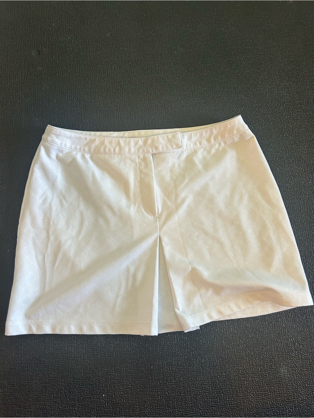 Express White Skort with Front Pleat